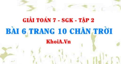 Bài 6 trang 10 Toán 7 Chân trời sáng tạo Tập 2